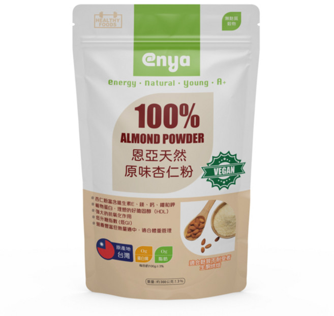 enya 恩亞天然杏仁粉, 1個