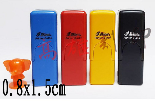 【高雄刻印】新力牌 S-815 印章 規格:0.8x1.5cm, 1個, 紅殼,紅墨