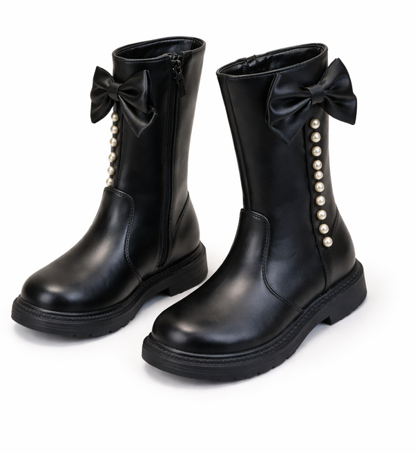 앨리홈 사이드진주리본부츠