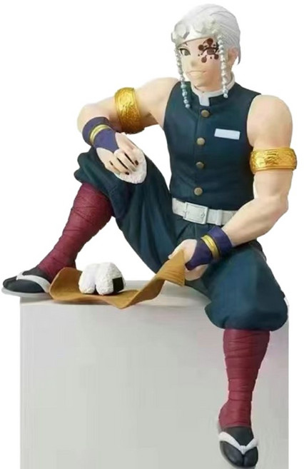 귀멸의 칼날 자동차 피규어 차량 대쉬보드 네비 모니터 장식 귀여운 캐릭터 꾸미기 용품, 우즈이 텐겐, 1개