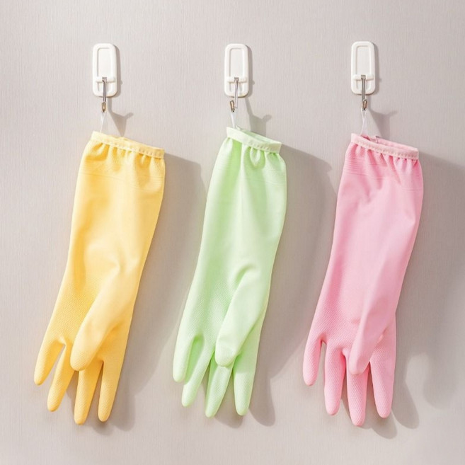 드리숲 손목 밴드형 고무장갑, 3세트, 중(M), 핑크