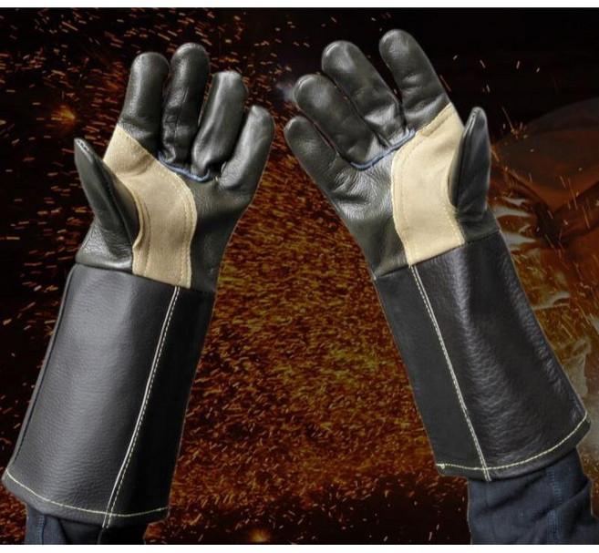 뱀 잡는 두꺼운 장갑 독사 물림 방지 용접 사육용, 단일, 1개