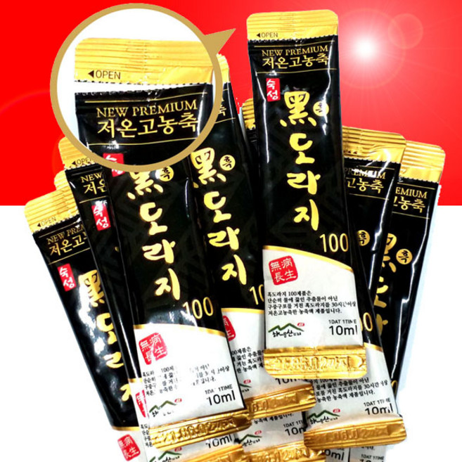 [fafishop]약초인 국산 도라지청 농축액 흑도라지 스틱 30포 구증구포농축액 100%, 10ml