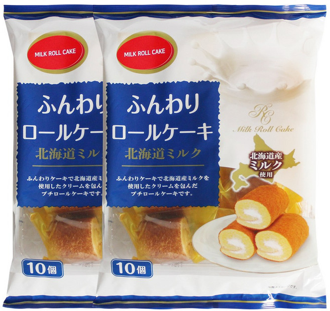 야마우치 밀크 롤케이크 10p, 2개, 140g