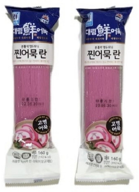 사조대림 찐어묵 란 160g 냉장 우동고명, 2개