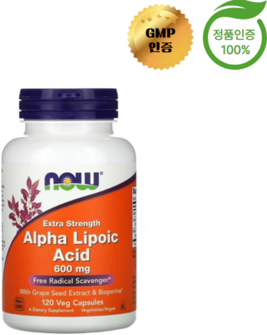 나우 푸드 알파리포산 600mg 120정, 1개