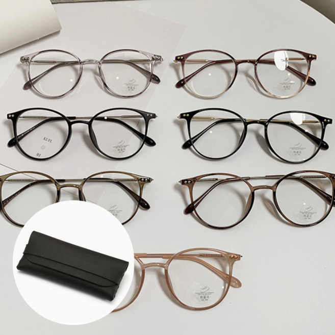 얼굴작아보이는 가벼운 초경량 블루라이트 차단 안경 + 케이스