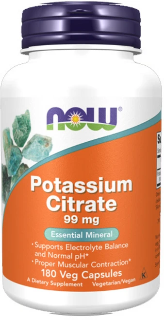 [3세트] 나우푸드 구연산 칼륨 99mg 식물성 180캡슐 필수 미네랄 포타슘 시트레이트, 3개, 180정 - 쿠팡