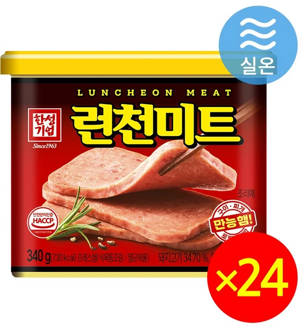 한성기업 런천미트, 340g, 24개 - 쿠팡