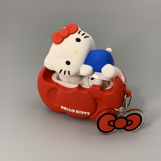 TYREUS 리본 키티 케이스 에어팟 프로3 호환 케이스