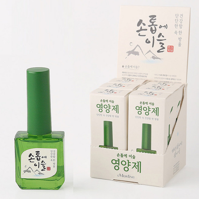 모스티브 손톱에 이슬 네일영양제 손발톱관리 네일강화제, 1개, 12ml