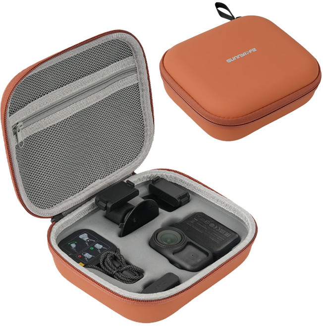 써니라이프 DJI 오즈모 나노 스탠다드콤보 케이스(액션캠 미포함) 액션캠 보호 카메라 수납 가방 액세사리, 오렌지