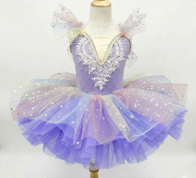 여아용 발레복 튜튜 드레스 공주 요정 엘프 스타일