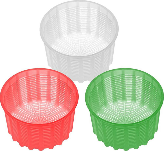 치즈 만들기 몰드 - 플라스틱 리코타 바구니 3개 죽은 태아 카망베르 리코타용 폼 몰드 591.5ml(20온스) 128352, OFXDD 치즈 만들기 몰드 - 플라스틱 리코타 바구니