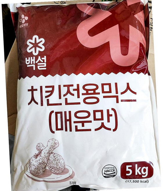 백설 매운맛 치킨 전용믹스 5K 튀김가루, 5kg, 1개