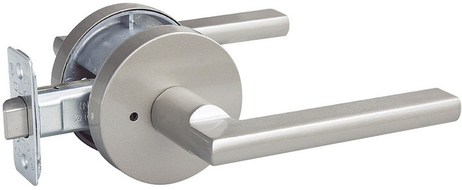 GLK 버튼형 방문손잡이 심플그레이, 1개