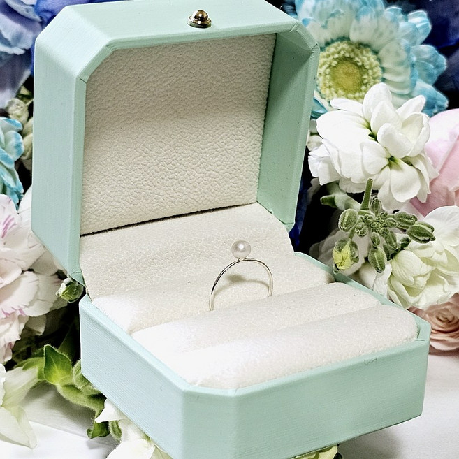 [925실버]천연 담수진주 실버 은반지 레이어드 실반지 진주반지