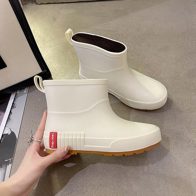 여성 프리미엄 초경량 방수 워킹 레인 부츠 내유성 미끄럼방지 작업화