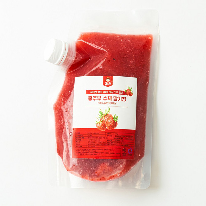 홍주부 국내산 딸기청, 1개, 500g