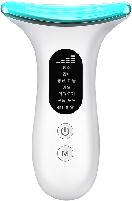 멀티펑션 넥케어 뷰티 넥케어 괄사 피부마사지기, 화이트