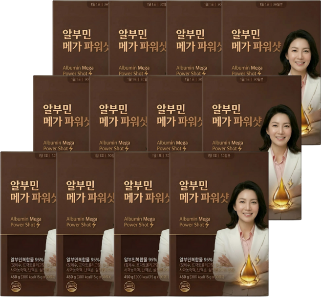 식약청인증 마시는 고함량 알부민 복합물 95% 액상 스틱, 12개