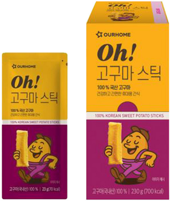 아워홈 Oh! 고구마 스틱, 10개, 23g
