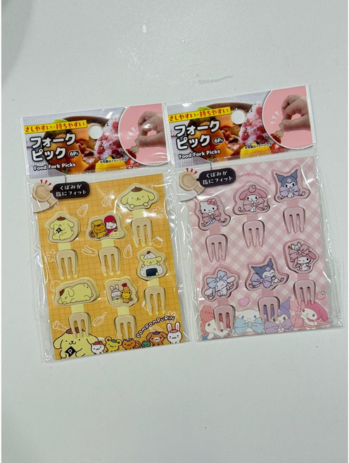 산리오 폼폼푸린 키티 마이멜로디 포차코 배드바츠마루 턱시도샘 한교동 페클 케로피 포크픽 데코픽 도시락 꾸미기, 1개