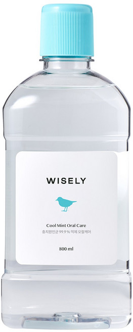 와이즐리 쿨민트 향균 무알콜 가글 구강청결제, 1개, 800ml
