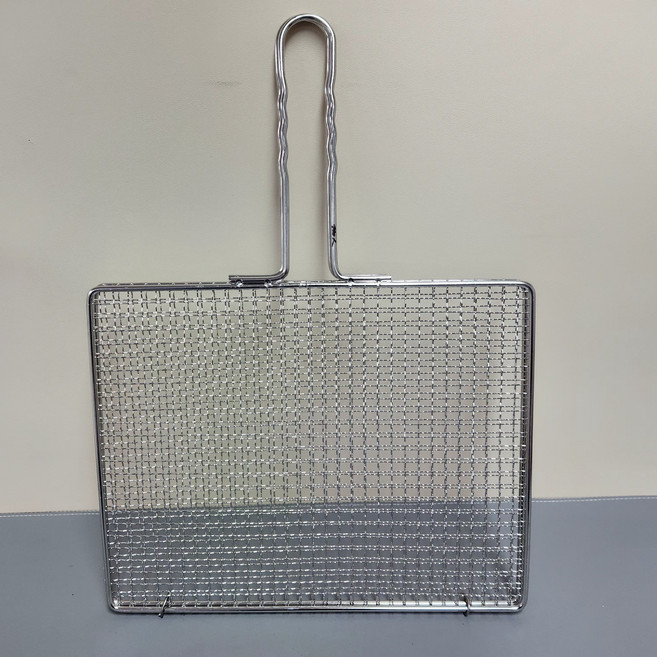 남문종합주방 스텐 접석쇠 손잡이 석쇠 영업용 숯불 바베큐 구이용 직화 캠핑, 1개