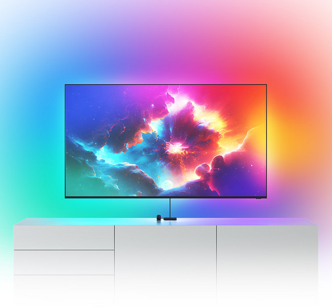 나노리프 4D TV 모니터 반응형 LED 스트립조명 65인치 인테리어 줄조명