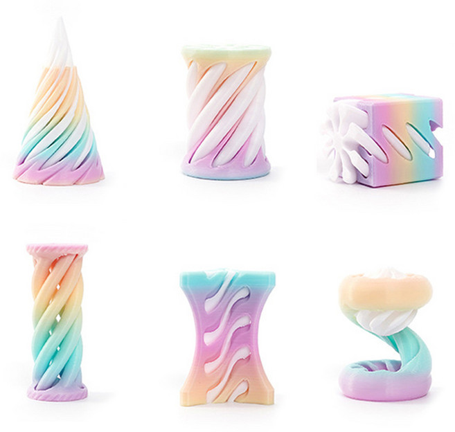 불가능한통과 피젯 퍼즐 3D프린터 6종세트 V2, 1세트, 레인보우 캔디(P032)