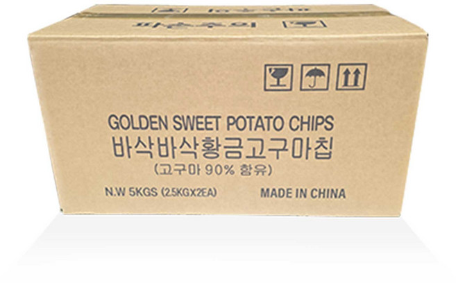 황토마을 바삭바삭 황금 고구마칩 대용량, 1박스, 5kg