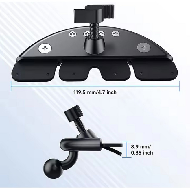 카온스 차량용 핸드폰 거치대 고속 무선충전기 카플레이 모니터 거치대 CD플레이어 흡착식 유리부착식, CD플레이어형