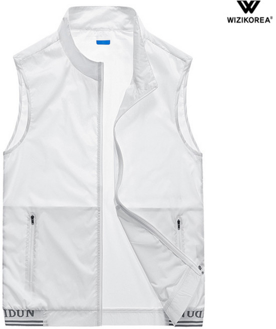 남성 여름 아이스 민소매 조끼 자켓 야외 자외선차단 WI207J