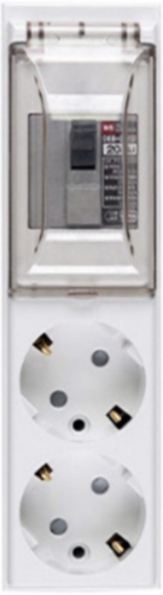 이어지다 배선차단 고용량 멀티탭 2구 OSB223, 8m, WHITE (화이트), 1개