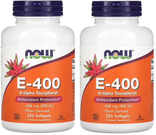 나우푸드 E-400 268mg(400IU) 소프트젤 250정, 2개 - 쿠팡