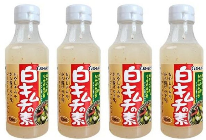 조미료 폴스타아 복화림 백김치 소스 300mlx4개 세트 아삭김치 펫 JAN 4977071104462, 조미료 폴스타아 복화림 백김치 소스 300mlx4개 세, 300ml