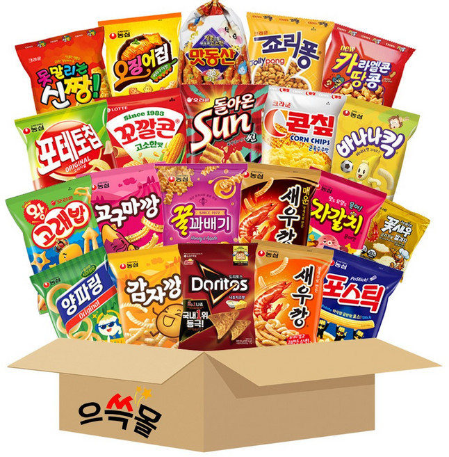 봉지과자 선물세트 20종, 1세트, 20종 2호