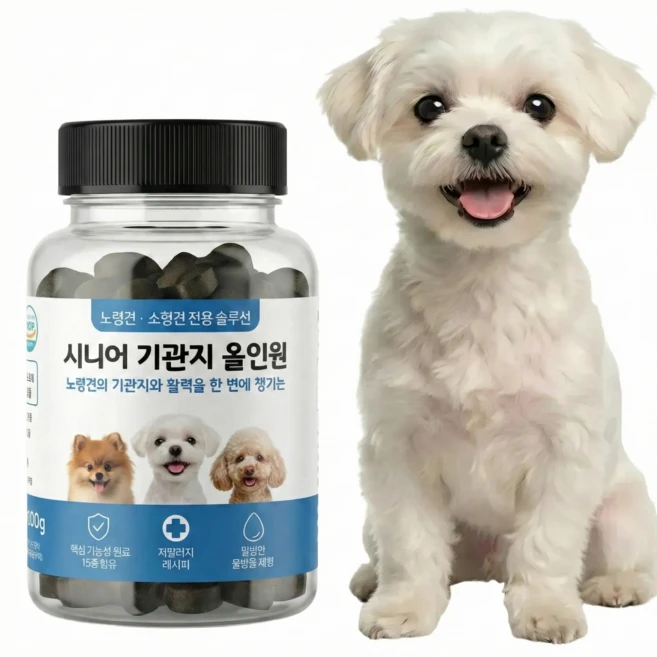 노령견용 강아지 기관지 종합 영양제, 100g, 1개, 호흡기/기관지 - 쿠팡