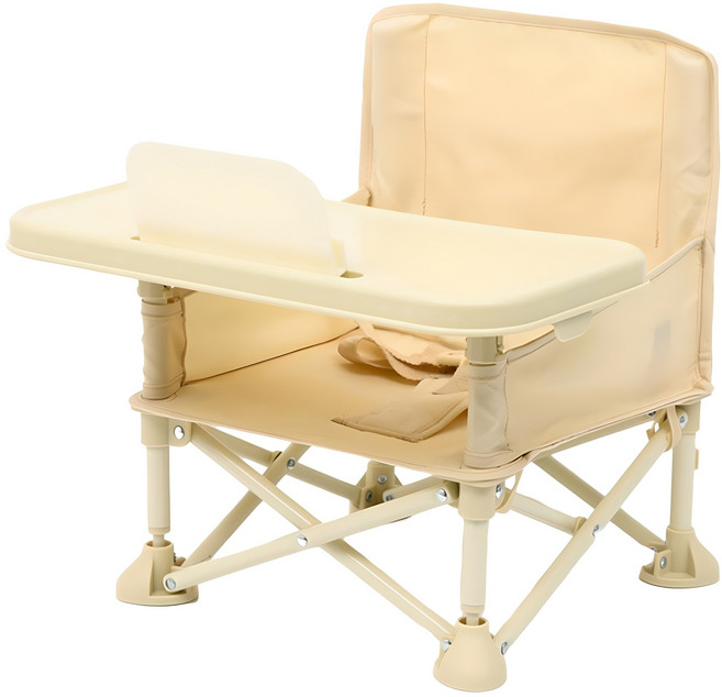 Hoo 부스터 플러스 휴대용 접이식 유아 식탁의자, 베이지