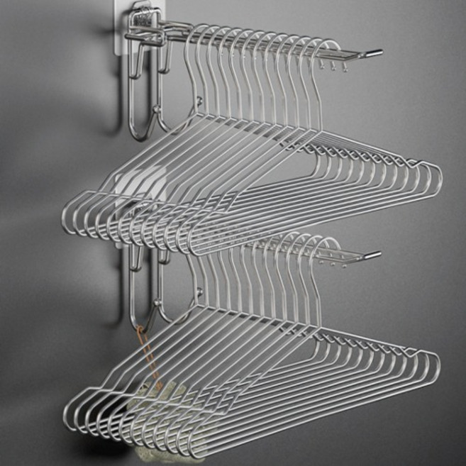 접착식 스텐 접이식 벽걸이 행거 옷걸이 무타공 튼튼한 스티커 설치 강력한 클립 후크 베란다 욕실 빨래 건조 걸이, A_기본, 1개, 상세페이지 참조