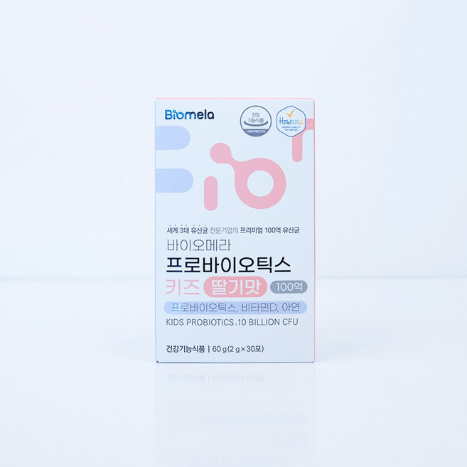 바이오메라 키즈 딸기맛 프로바이오틱스 30p, 60g, 1개