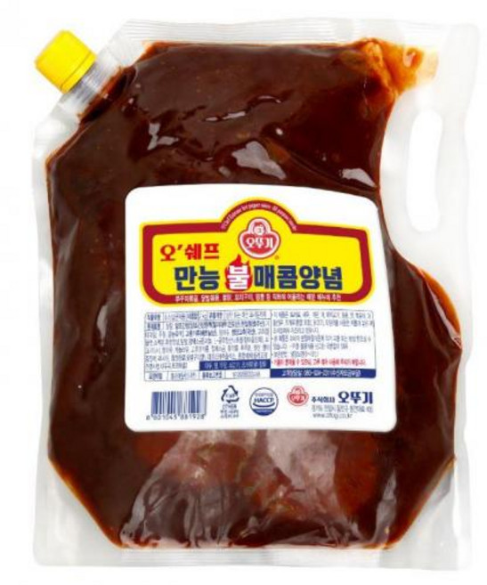 만능 불매콤양념 오뚜기 오쉐프, 2kg, 1개