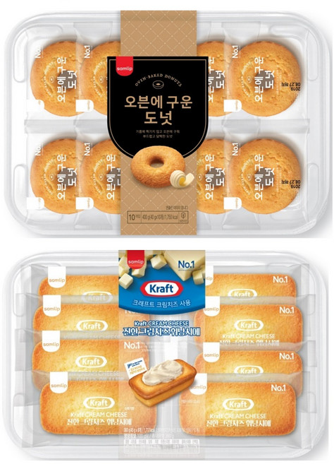 삼립 크림치즈 휘낭시에 360g(8개입) + 오븐에구운 도넛 400g(10개입), 1개