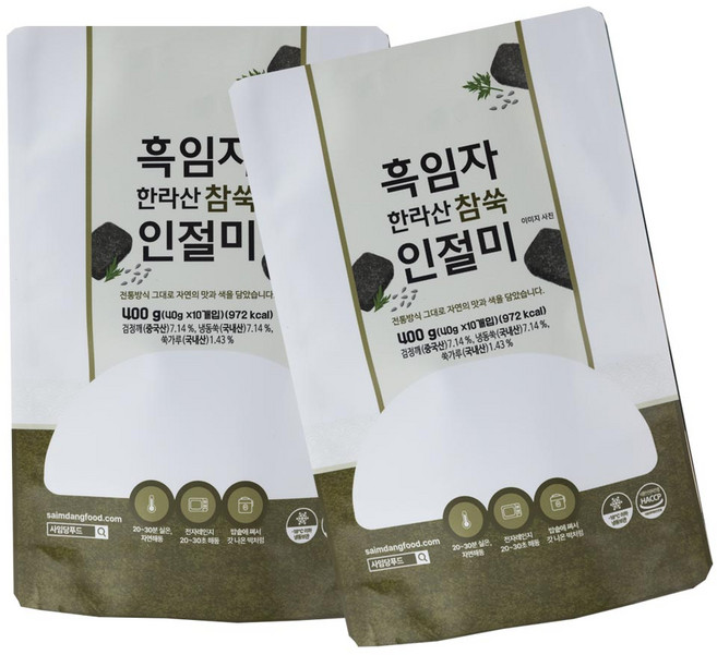 [MJ-STORY] 조해주명인 흑임자 한라산 참쑥 인절미, 1박스, 2kg