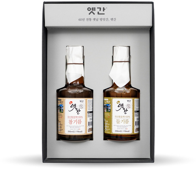 옛간 국산5호 (참기름250ml 들기름250ml ), 1개, 250ml