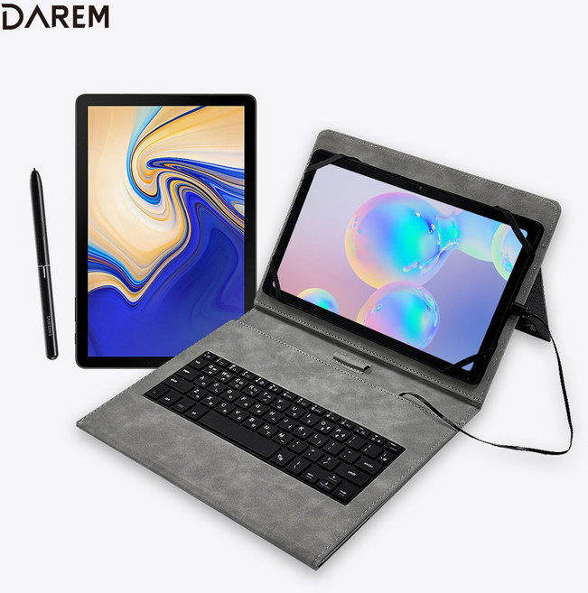 삼성 갤럭시탭 S3 S4 공용 북커버 C타입 유선 키보드 케이스 921 922, 1개