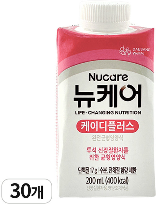 뉴케어 KD+ 투석신장실환자용(200ml*30팩), 200ml, 30개