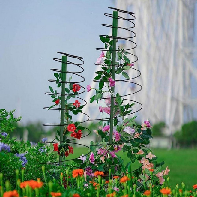 홈가드닝 덩쿨 넝쿨 식물 나선형 3단 화분 지지대