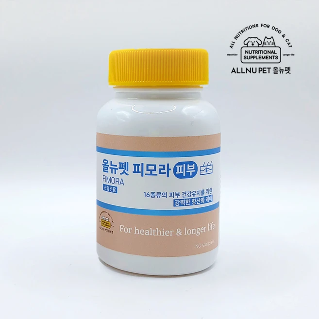 올뉴펫 피모라 강아지 피부 피모 영양제 소형견 75캡슐, 1개, 피부/피모, 75정 - 쿠팡